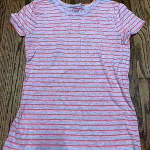 Loft shirt -  cream and bright orange